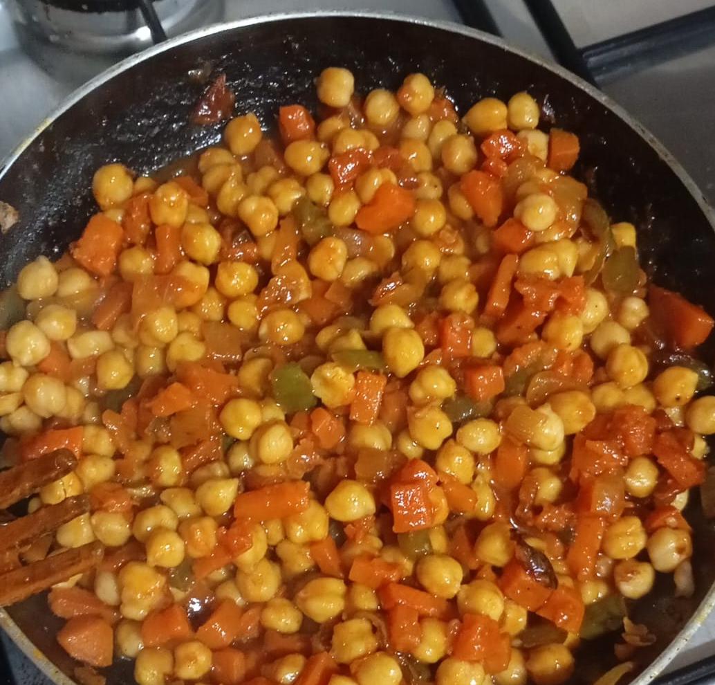 Garbanzos con boniato