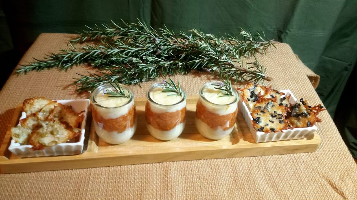 Vasitos de pastel de atún