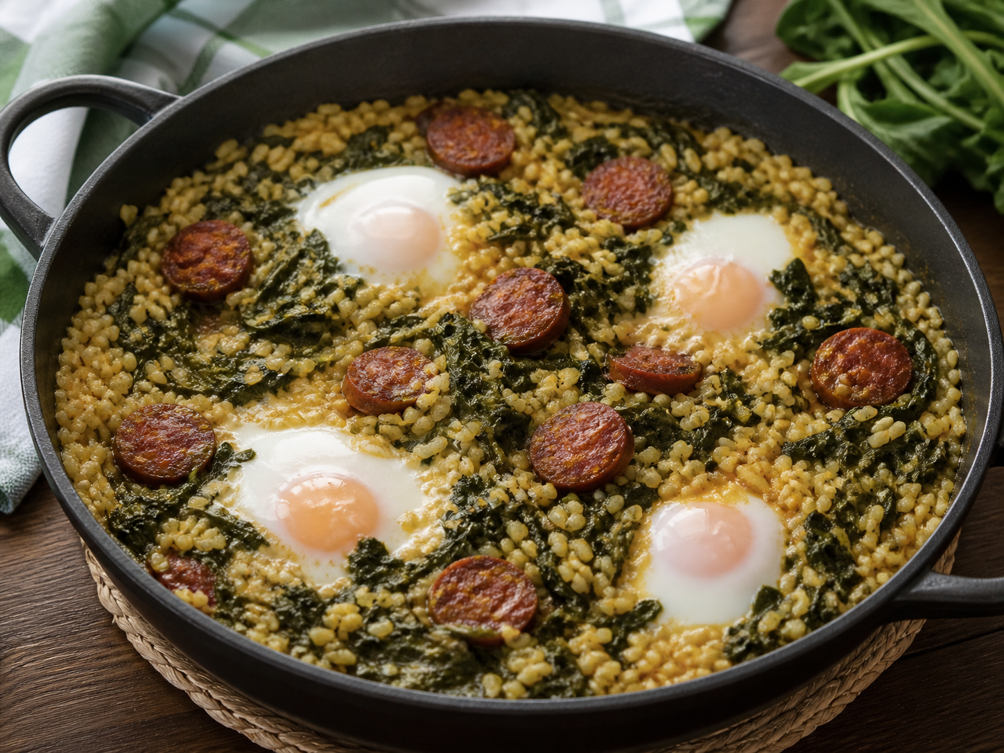Arroz con Nabicol y chorizo
