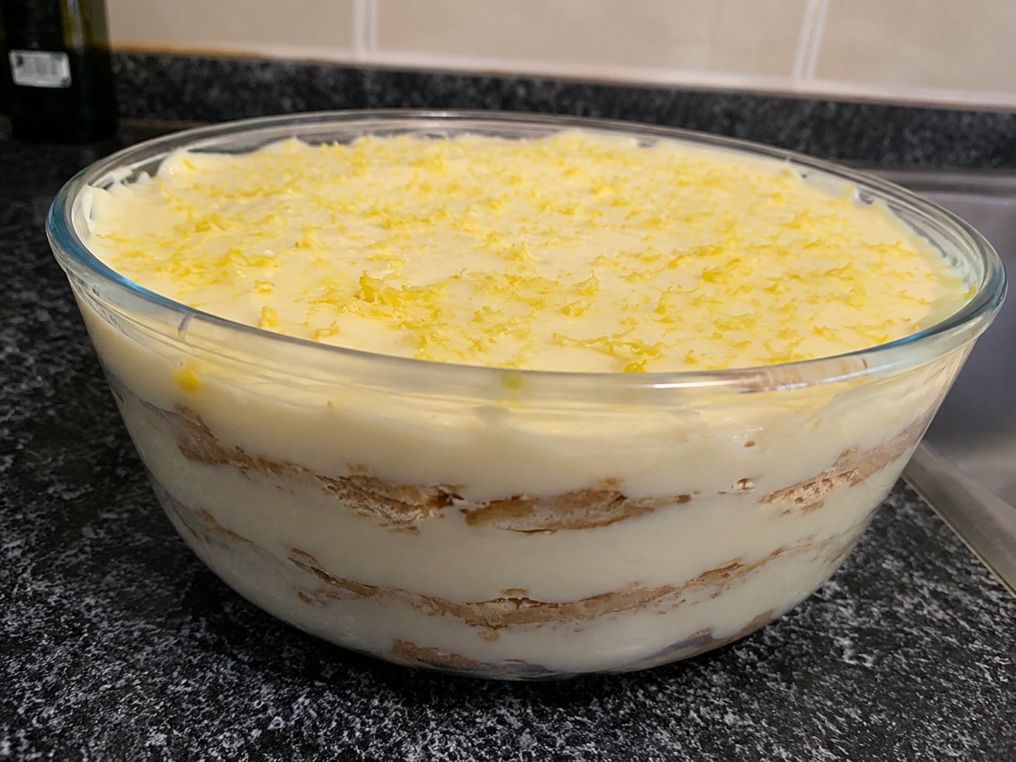 Pastel frío de limón