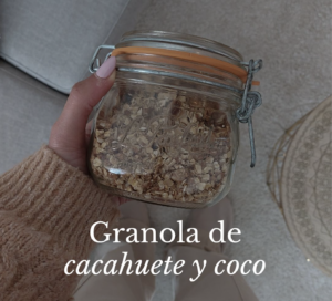 Granola cacahuete y coco