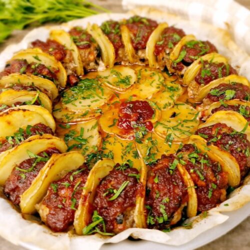 rosca de albondigas en horno 11