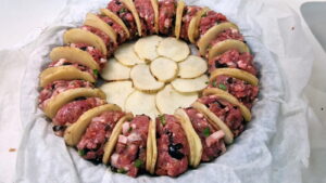 rosca de albondigas en horno 6