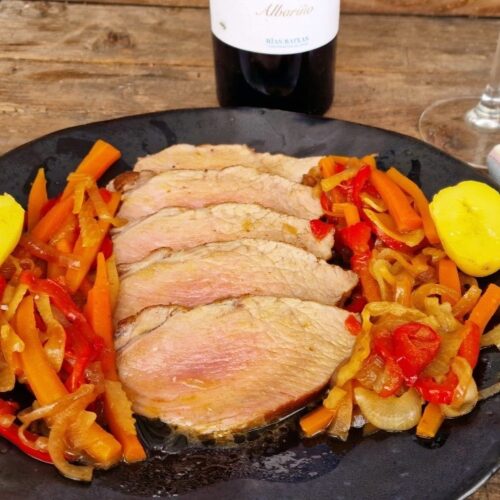 presa el de castanas con verduras en escabeche