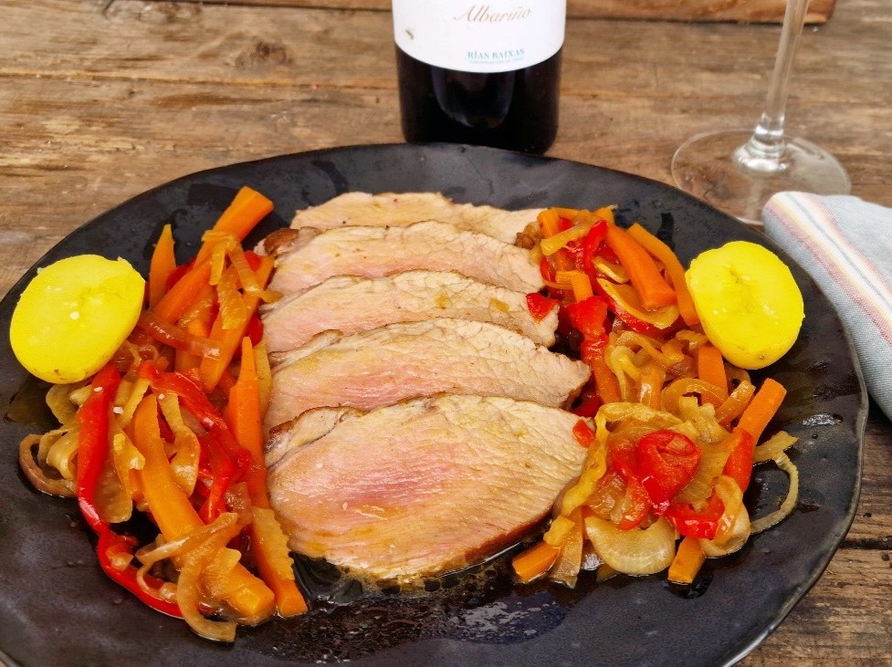 presa el de castanas con verduras en escabeche