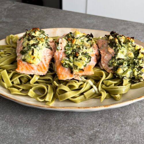 gadisa salmon relleno espinacas y quesos