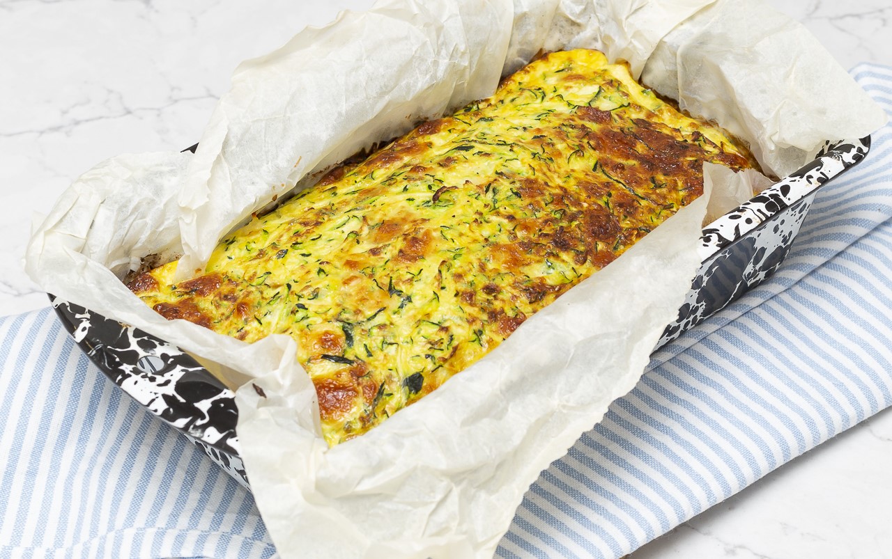 pastel de verduras y queso