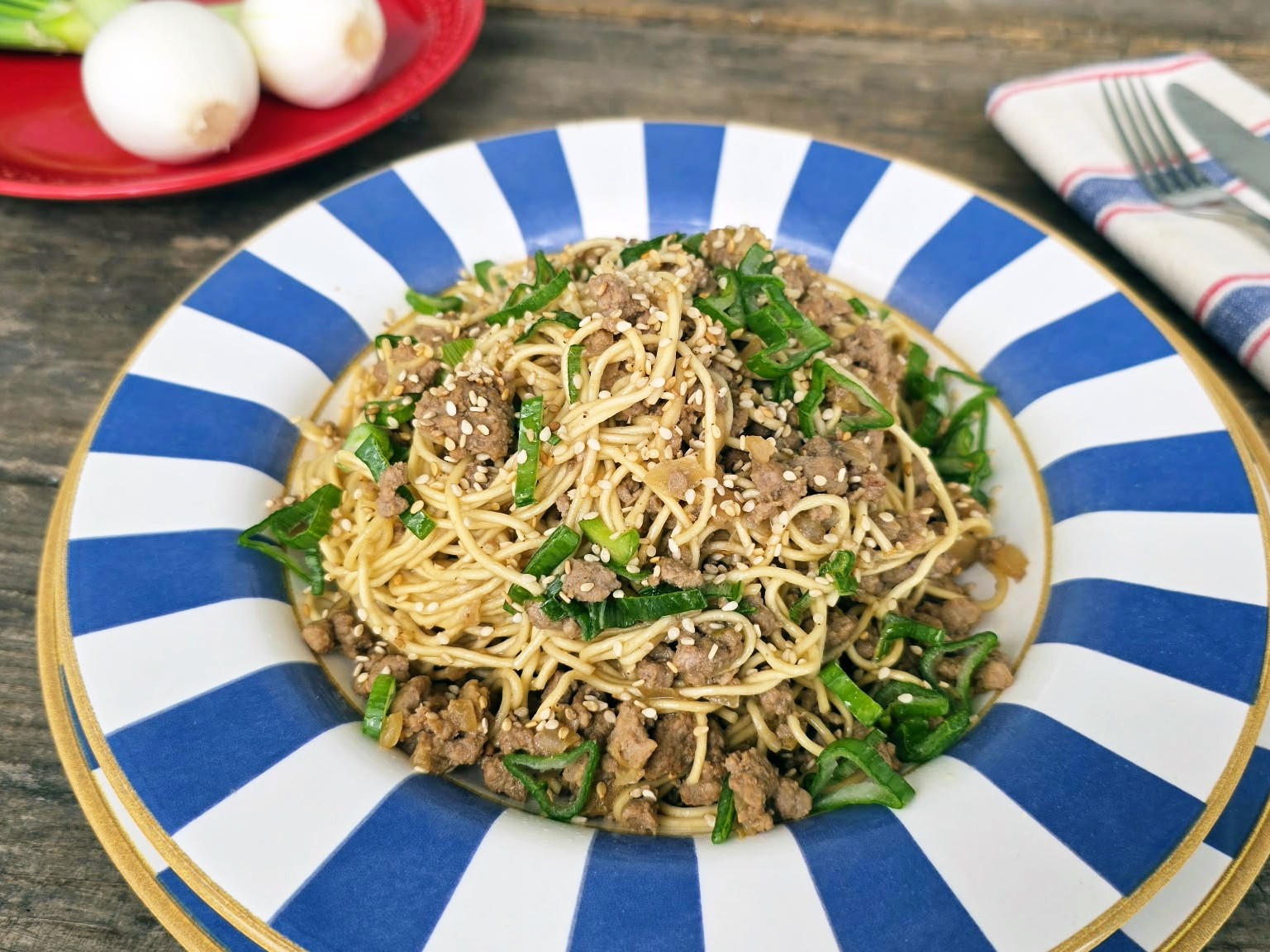 fideos chinos con ternera 9