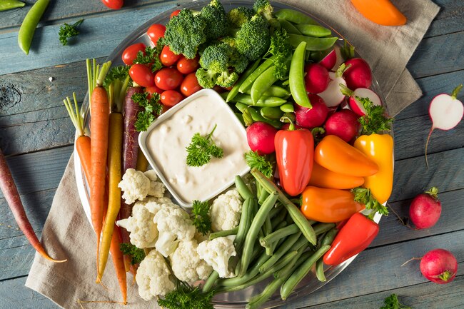 crudites salsas