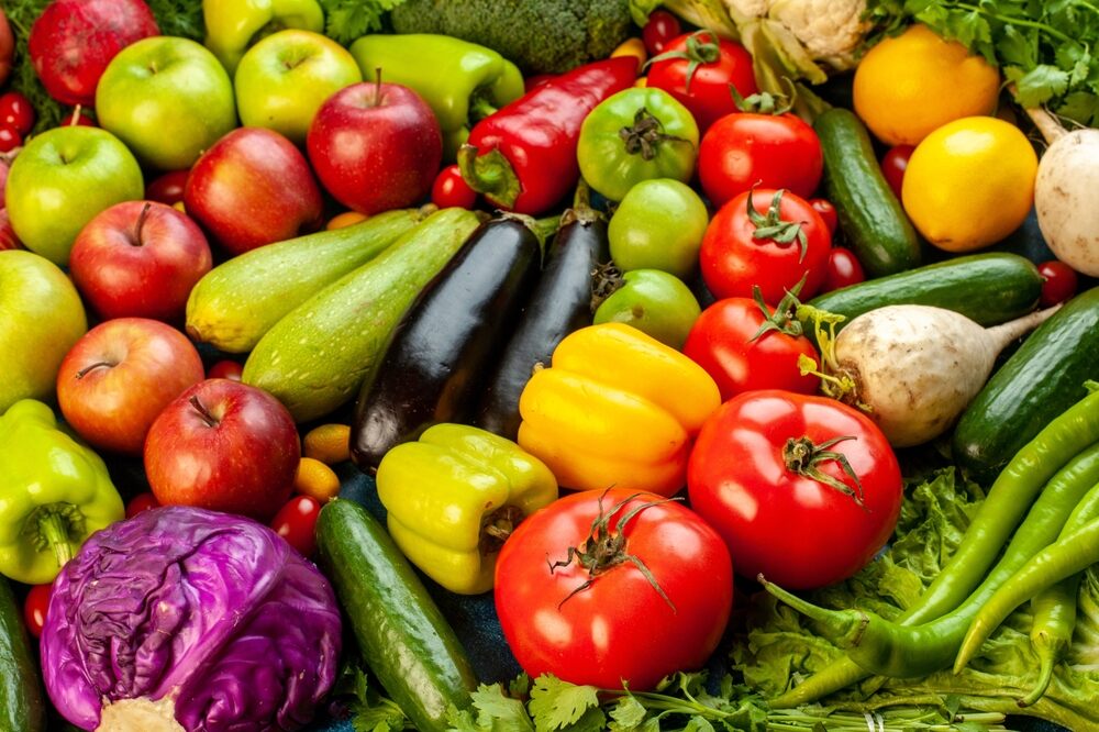 frutas y verduras de temporada de otoño