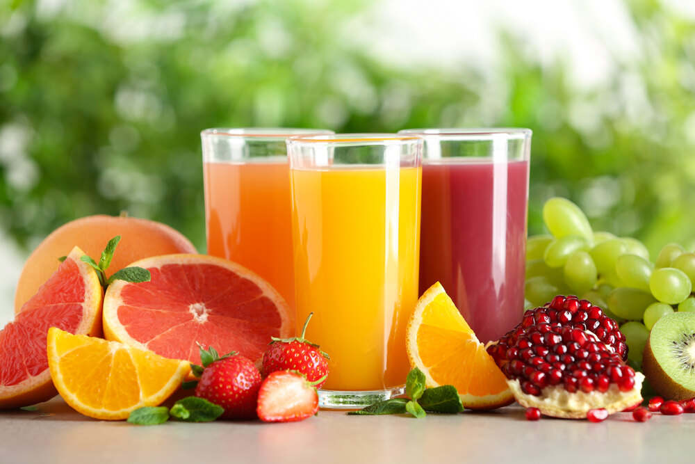 Zumos de frutas para el verano